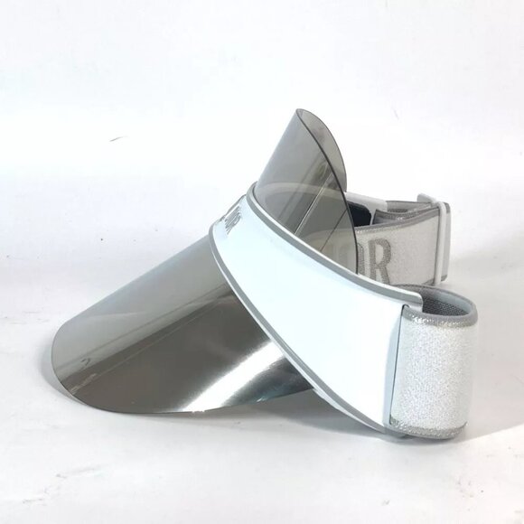 CHRISTIAN DIOR DIORCLUB logo hat visor Sun visor Plastic White main image 8